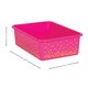 Pink Confetti Large Plastic Storage Bins 6-Pack Alternate Image SIZE