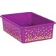 Purple Confetti Large Plastic Storage Bins 6-Pack Alternate Image A