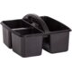 Black Plastic Storage Caddies 6-Pack Alternate Image B