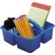 Blue Plastic Storage Caddies 6-Pack Alternate Image A