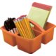 Orange Plastic Storage Caddies 6-Pack Alternate Image C