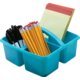 Teal Plastic Storage Caddies 6-Pack Alternate Image A