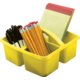 Yellow Plastic Storage Caddies 6-Pack Alternate Image C