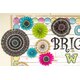 Chalkboard Brights Circles Die-Cut Border Trim Alternate Image B