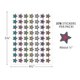 Chalkboard Brights Stars Mini Stickers Alternate Image SIZE