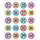 Polka Dots Numbers Stickers Alternate Image B