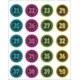 Chalkboard Brights Numbers Stickers Alternate Image B