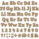 Burlap Bold Block 4" Letters Combo Pack Alternate Image D