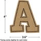 Burlap Bold Block 4" Letters Combo Pack Alternate Image SIZE