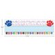 Paw Prints Left/Right Alphabet Flat Name Plates Alternate Image SIZE