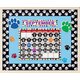 Black with White Paw Prints Straight Border Trim Alternate Image A