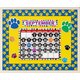 Gold with Blue Paw Prints Straight Border Trim Alternate Image A