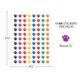 Colorful Paw Prints Mini Stickers Valu-Pak Alternate Image SIZE