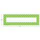 Lime Polka Dots Flat Name Plates Alternate Image SIZE