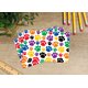 Colorful Paw Prints Postcards Alternate Image A