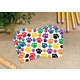 Colorful Paw Prints Postcards Alternate Image A