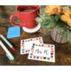 Colorful Paw Prints Name Tags/Labels Alternate Image A