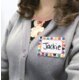 Colorful Paw Prints Name Tags/Labels Alternate Image B
