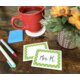 Lime Polka Dots 2 Name Tags/Labels Alternate Image A