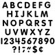Black Classic 4" Letters Uppercase Pack Alternate Image C