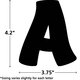 Black Funtastic 4" Letters Combo Pack Alternate Image SIZE