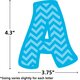 Chevron Funtastic 4" Letters Combo Pack Alternate Image SIZE