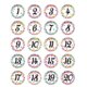 Confetti Numbers Stickers Alternate Image A