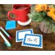 Blue Polka Dots Name Tags/Labels Alternate Image A