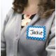 Blue Polka Dots Name Tags/Labels Alternate Image B