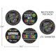 Chalkboard Brights Happy Birthday Wear 'Em Badges Alternate Image SIZE