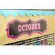 Chalkboard Brights Calendar Bulletin Board Display Set Alternate Image C