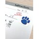 Blue Paw Prints Stickers Alternate Image A