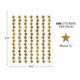 Gold Foil Stars Stickers Valu-Pak Alternate Image SIZE