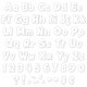 White Funtastic 4" Letters Combo Pack Alternate Image F