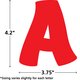 Red Funtastic 4" Letters Combo Pack Alternate Image SIZE