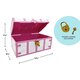 Pink and White Treasure Chest with Lock and Key Alternate Image SIZE