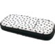 Black Painted Dots on White Pencil Case Alternate Image A