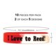 Fancy I Love to Read Wristbands Alternate Image SIZE