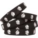 Black with White Paw Prints Wristbands Alternate Image C