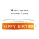 Happy Birthday Wristbands Jar (36 bands) Alternate Image SIZE