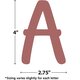 Deep Rose 4" Modern Classic Letters Combo Pack Alternate Image SIZE