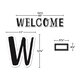 Black and White Welcome Bulletin Board Alternate Image SIZE