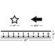 Black and White Number Line (-20 to +120) Mini Bulletin Board Alternate Image SIZE