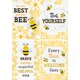 Buzzing Bees Positive Sayings Small Poster Pack Alternate Image A