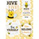 Buzzing Bees Positive Sayings Small Poster Pack Alternate Image B