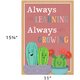 Happy Cactus Crew Positive Sayings Small Poster Pack Alternate Image SIZE