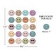 Calming Colors Smiley Faces Stickers Alternate Image SIZE