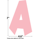 Pastel Pop 7" Fun Font Letters Alternate Image SIZE