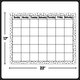 Black Painted Dots on White Calendar Chart Alternate Image SIZE