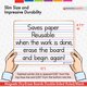 Double-Sided Magnetic Dry-Erase Board: Lined/Blank Alternate Image C